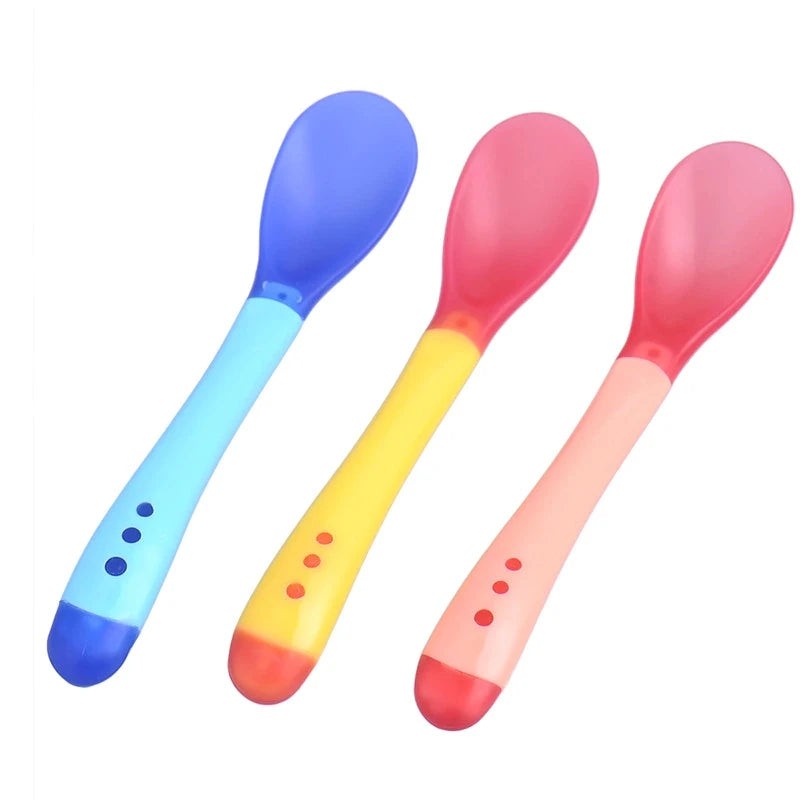 PureSense Baby - Lot de 3 Cuillères Thermosensibles en Silicone