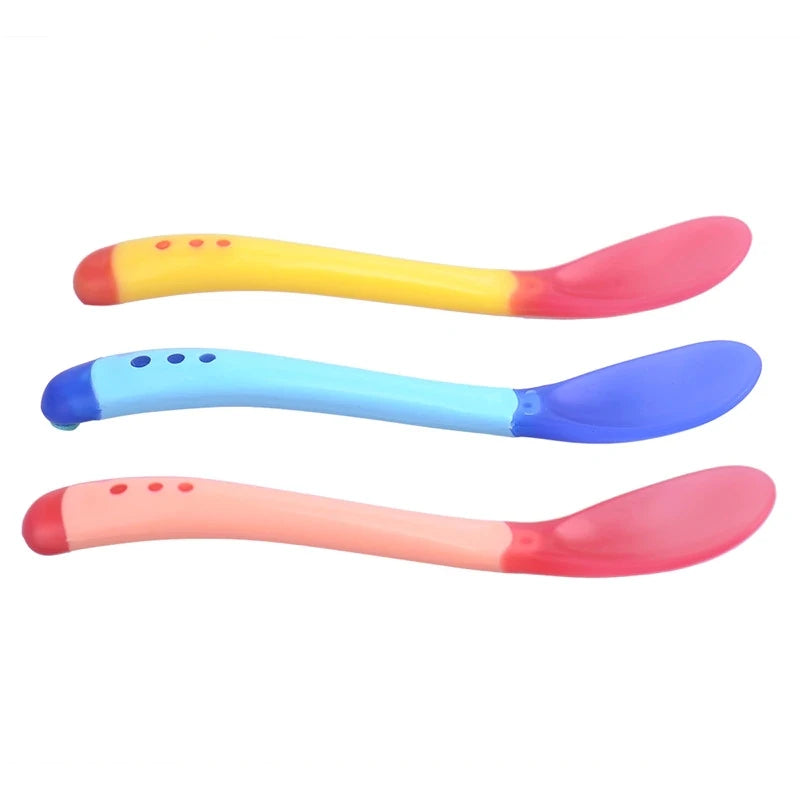 PureSense Baby - Lot de 3 Cuillères Thermosensibles en Silicone